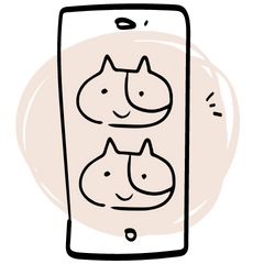 Icon mehrere Katzen