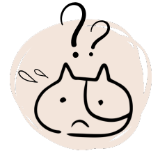 Icon Katze mit Fragezeichen